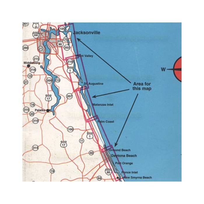 Top Spot N221 Daytona Beach To Jacksonville Map