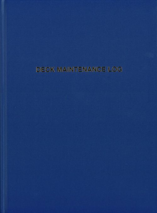 Bluewater Premium Deck Maintenance Logbook