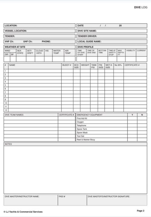Bluewater Premium Dive Logbook - Image 2