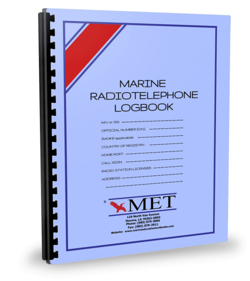 MET Marine Radiotelephone Logbook - 60 Day Coverage