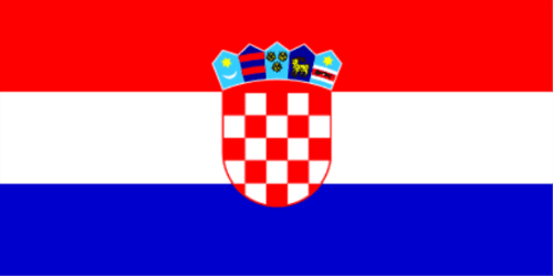 Flag Croatia 12x18 in - Printed