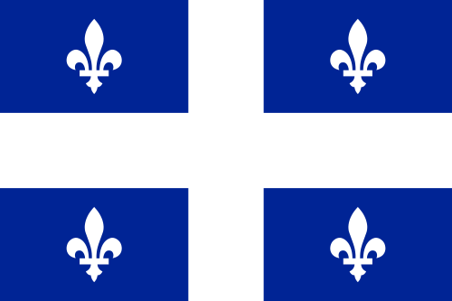 Flag Quebec 12x18 in - Printed