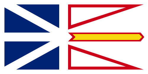 Flag Newfoundland 2x3 ft Printed Nylon 200D