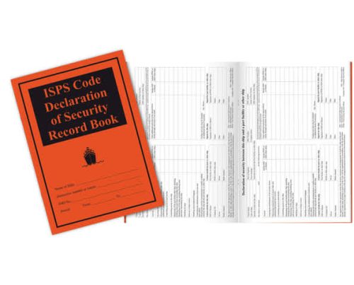 Log ISPS Code Declaration Of Security Record Book