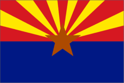 Flag Arizona 12x18 in- Printed
