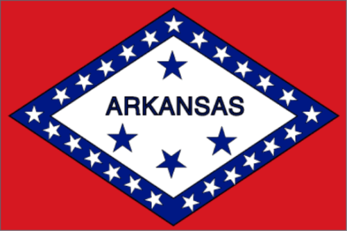 Flag Arkansas 2x3 ft -Printed