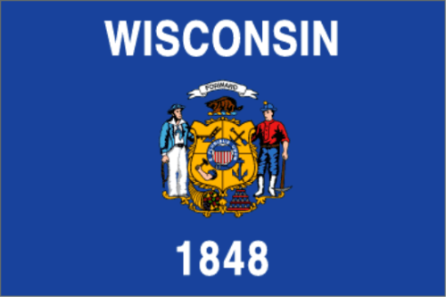 Flag Wisconsin 2x3 ft - Printed