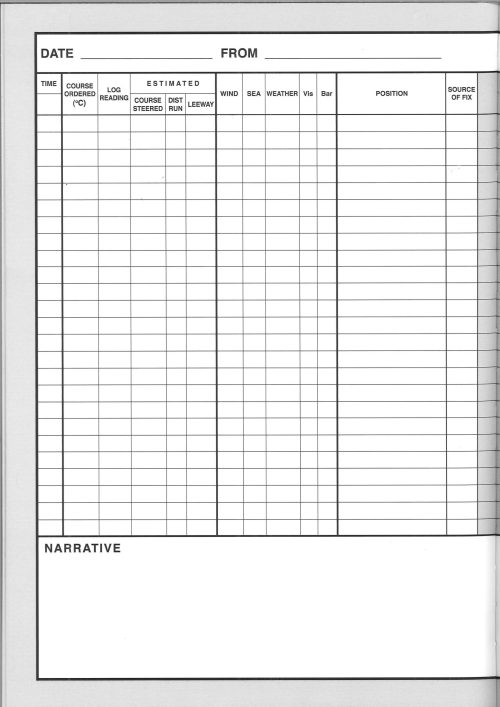 Logbook For Cruising Under Sail (Navy Blue) - Image 2