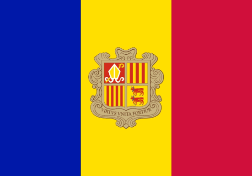 Flag Andorra 5x8 ft - Printed