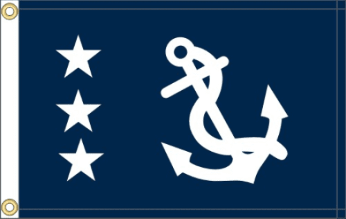 Flag Past Commodore 12x18 in