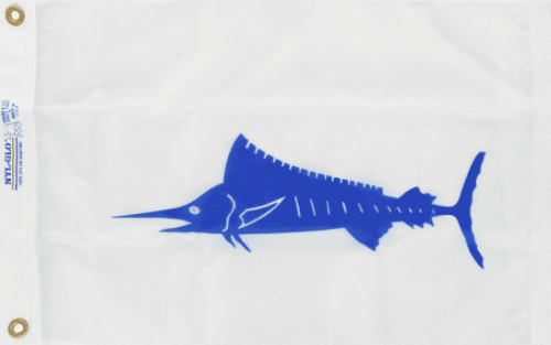 Flag Blue Pink Marlin 12x18 in - Printed