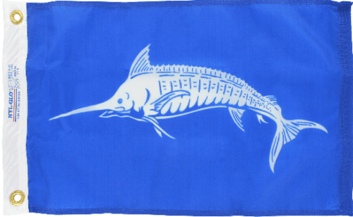 Flag White Marlin 12x18 in