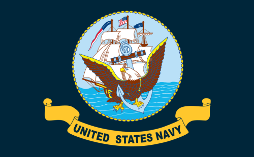 Flag USN Navy 12x18 in - Printed