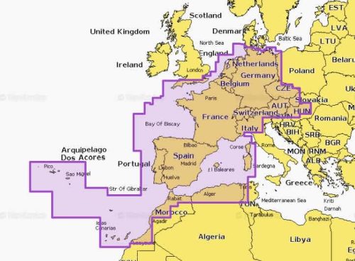 Garmin-Navionics NVEU646L Europe, Central & West Vision