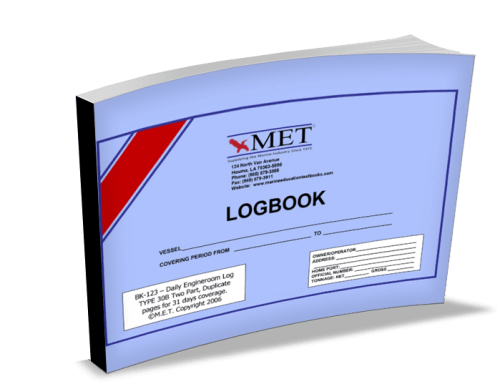 MET Engineroom Logbook Type 30B - 31 Day Coverage