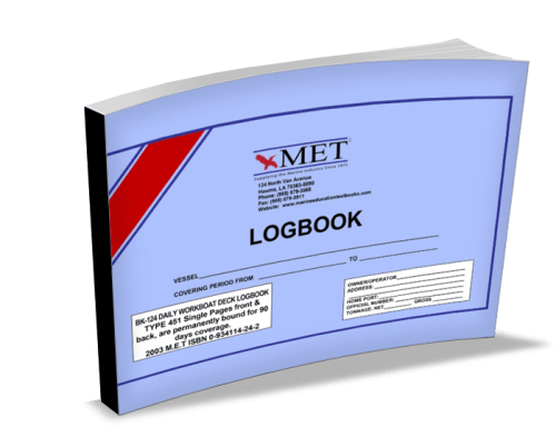 MET Daily Workboat Deck Logbook 451 - 90 Day Coverage
