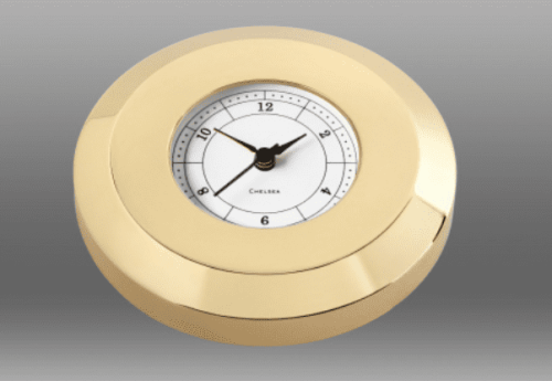 Chelsea Chartweight Brass Clock