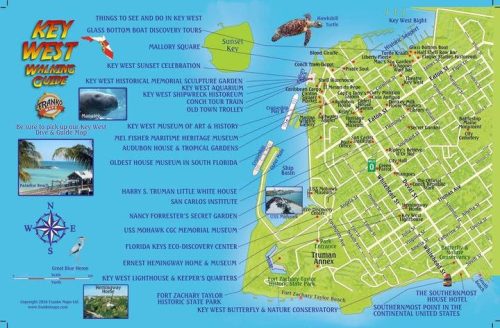 Franko Key West Walking Guide Card