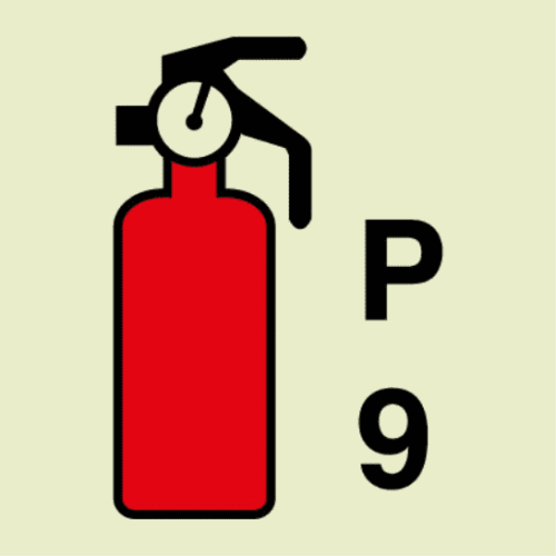 Powder Fire Extinguisher 20LBS Vinyl Sign 50MM X 5