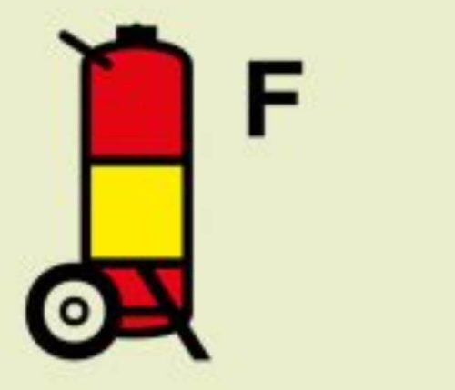 Foam Wheeled Fire Extinguisher 50MM X 50MM Vinyl