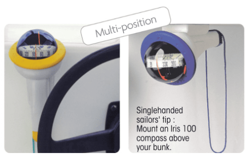 Plastimo Iris 100 Compass with Mount - Blue - Image 3