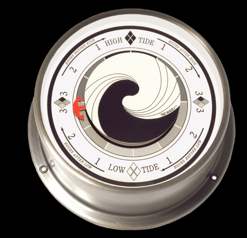 Downeaster "The Wave"  Tide Clock Brushed Nickel