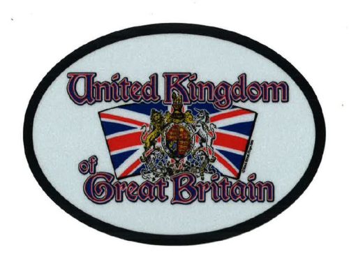 UK Oval Motto Decal 3.5" x 4.75"