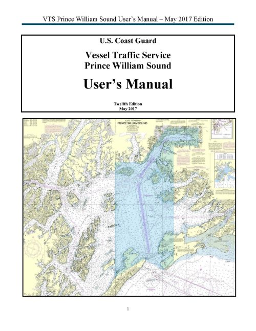 VTS Prince William Sound User Manual 12th Ed 2017