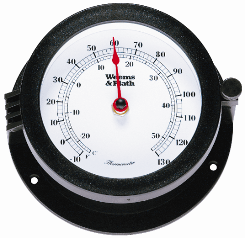 Weems Bluewater Black Thermometer