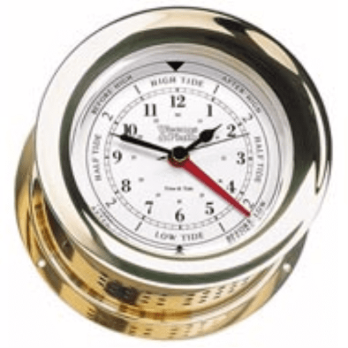 Weems Atlantis Time & Tide Brass Clock