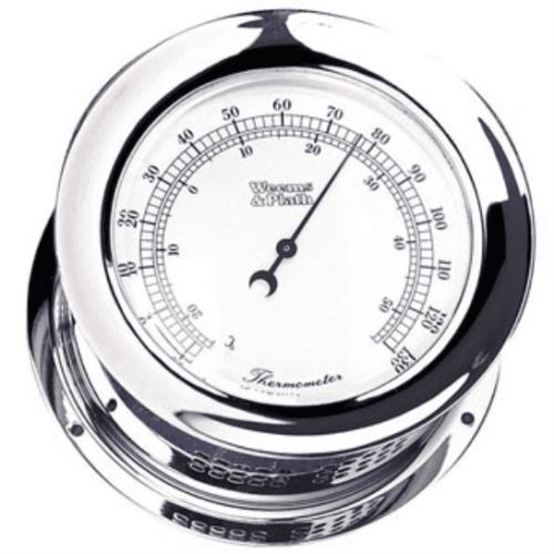 Weems Atlantis Chrome Thermometer