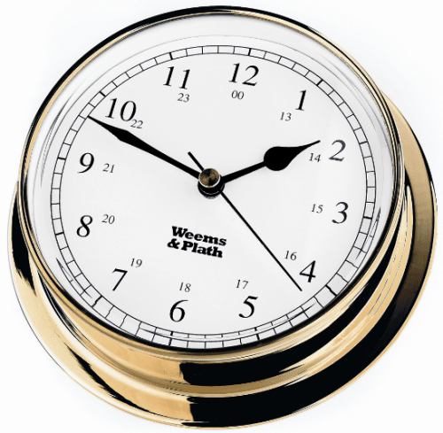 Weems Endurance 085 Quartz Brass Clock