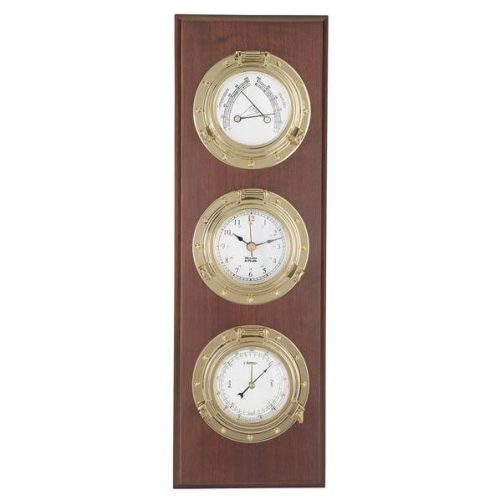 Weems Trysail Weather Center Clock Barometer Comfortmeter