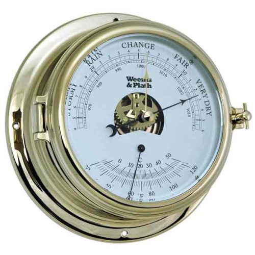 Weems Endurance II 135 Brass Barometer & Thermometer