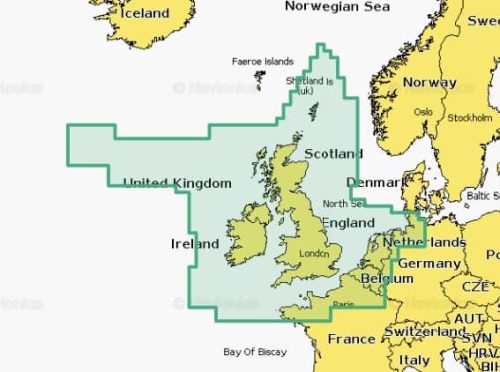 Garmin-Navionics NVEU628L UK , Ireland & Holland Vision