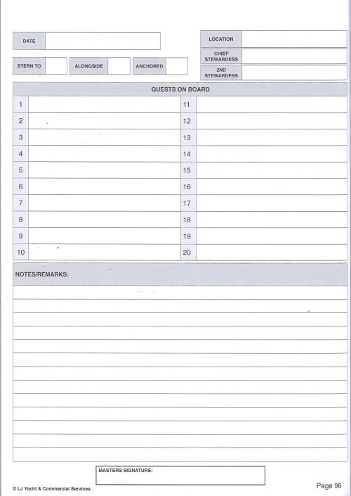 Bluewater Premium Interior Logbook - Image 2