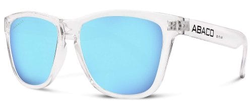 ABACO Sunglasses- Style:  Kai  Color: Crystal Clear / Caribbean Blue