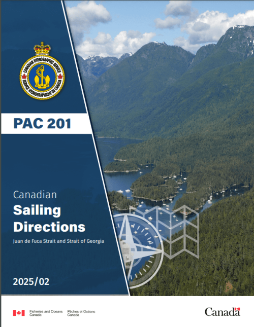 CHS SDIR PAC 201 Strait Juan de Fuca & Strait of Georgia 2025/02