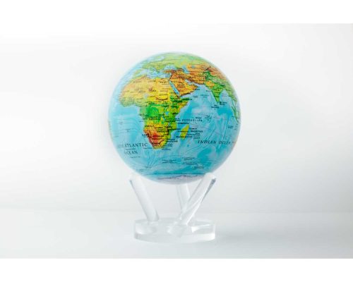 MOVA Globe - Blue Relief Map World - 6"