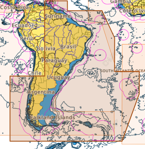SAM501 - SD Max - Gulf Of Paria To Cape Horn - C-Map