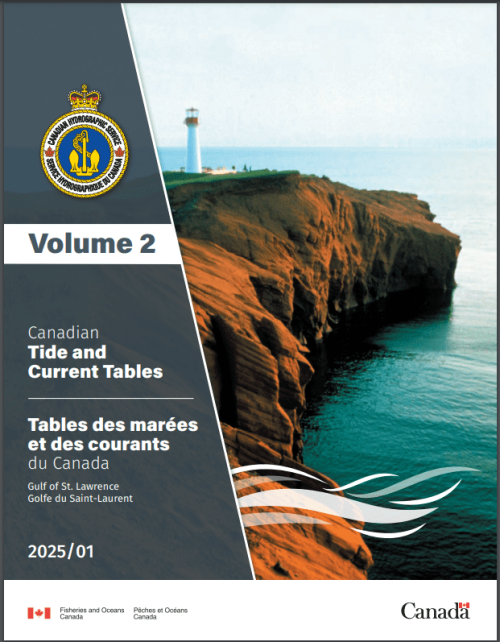 CHS Tide & Current V2 Gulf Of St Lawrence 2025