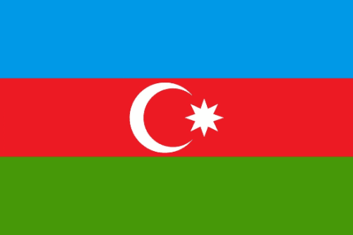Flag Azerbaijan 2x3 ft - Printed