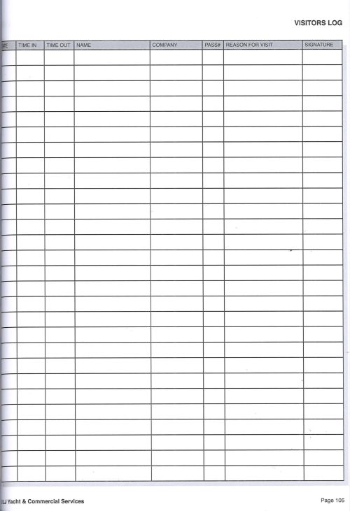 Bluewater Premium Visitors Logbook - Image 2