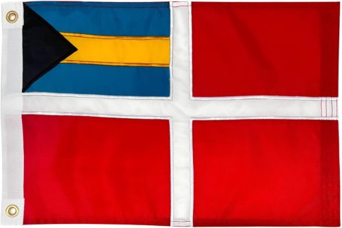 Flag Bahamas Courtesy 12x18 in - Embroidered Heavy Wt Nylon