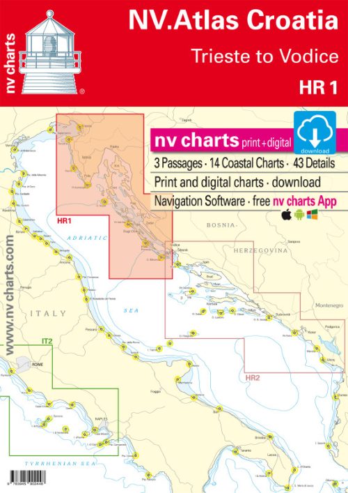 NV  Charts HR1 Croatia - Trieste To Vodice 2019